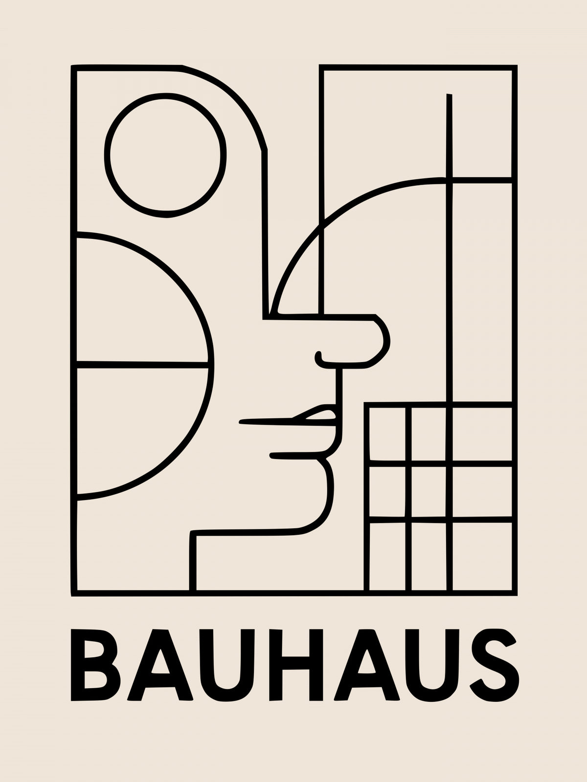 Bauhaus Geometric Design 7 | Poster
