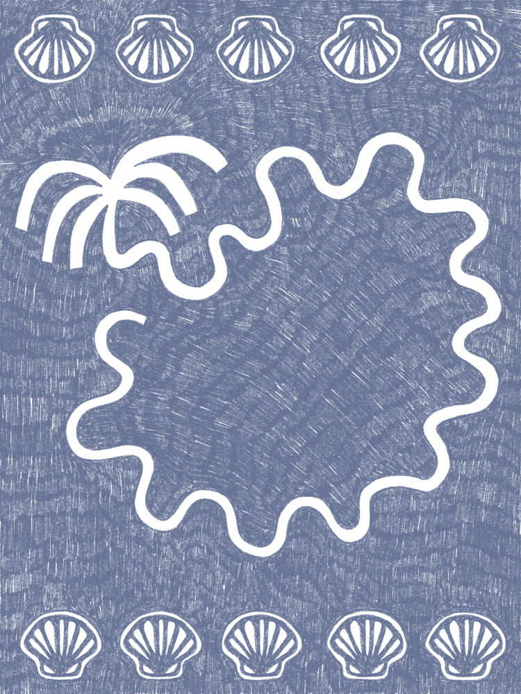 Wavy Tropical Island | Canvas
