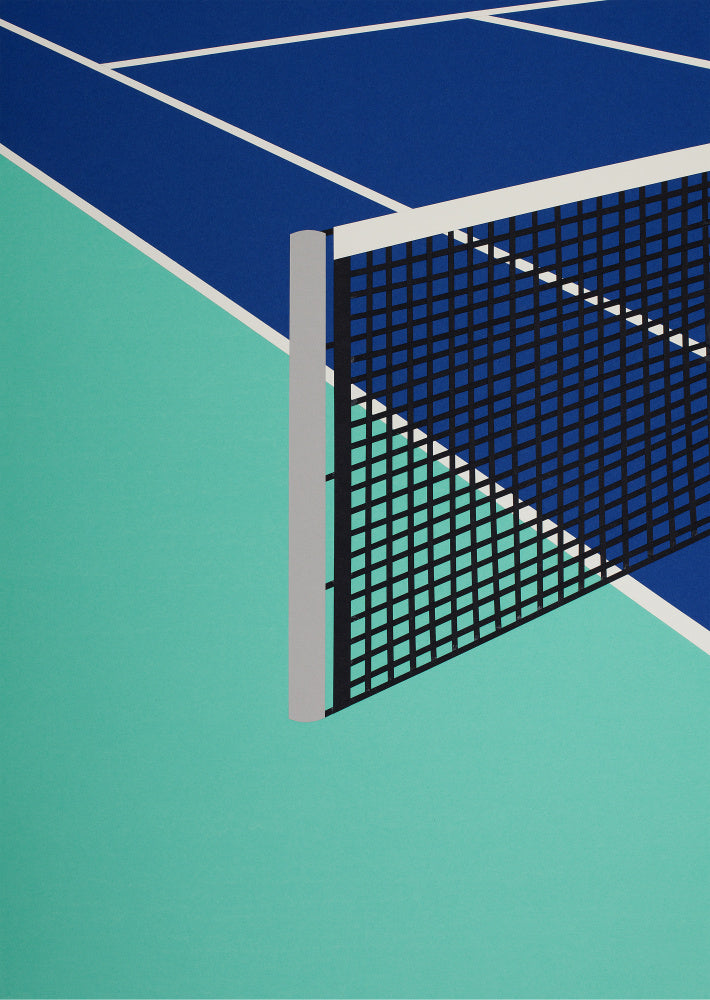 Blue Tennis Court | Canvas