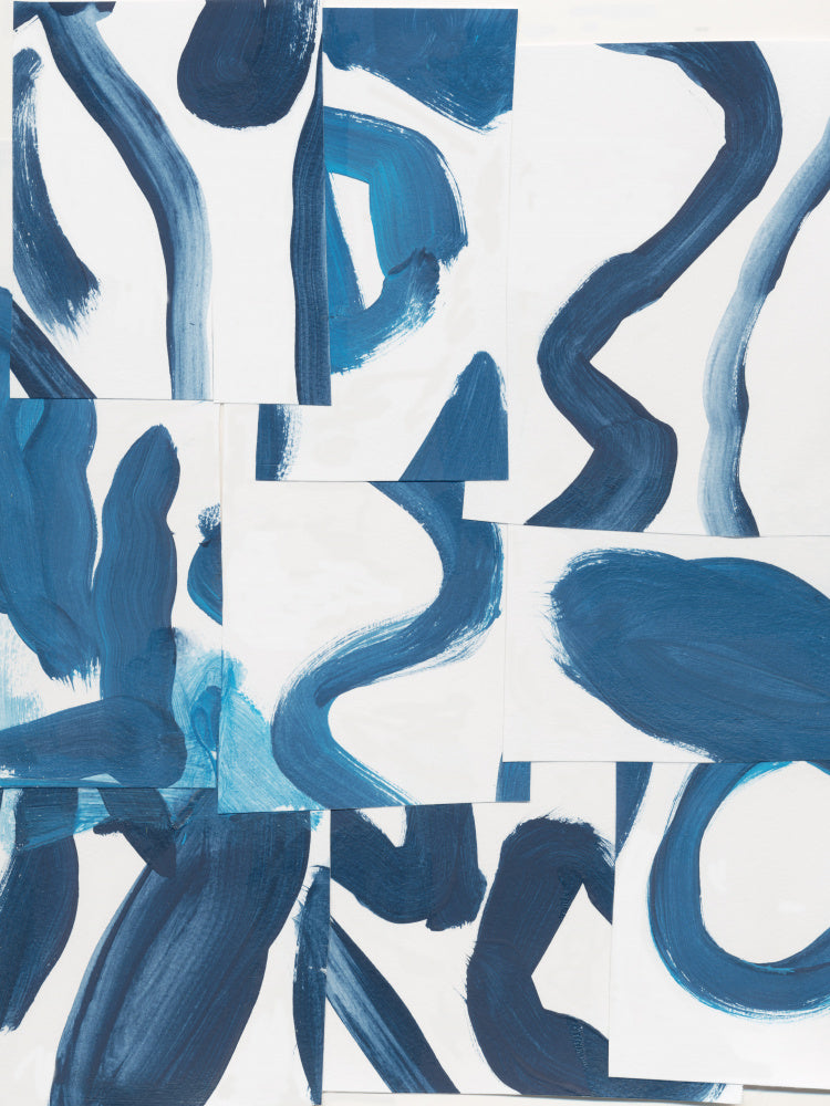 Dynamic Blue Abstract | Canvas