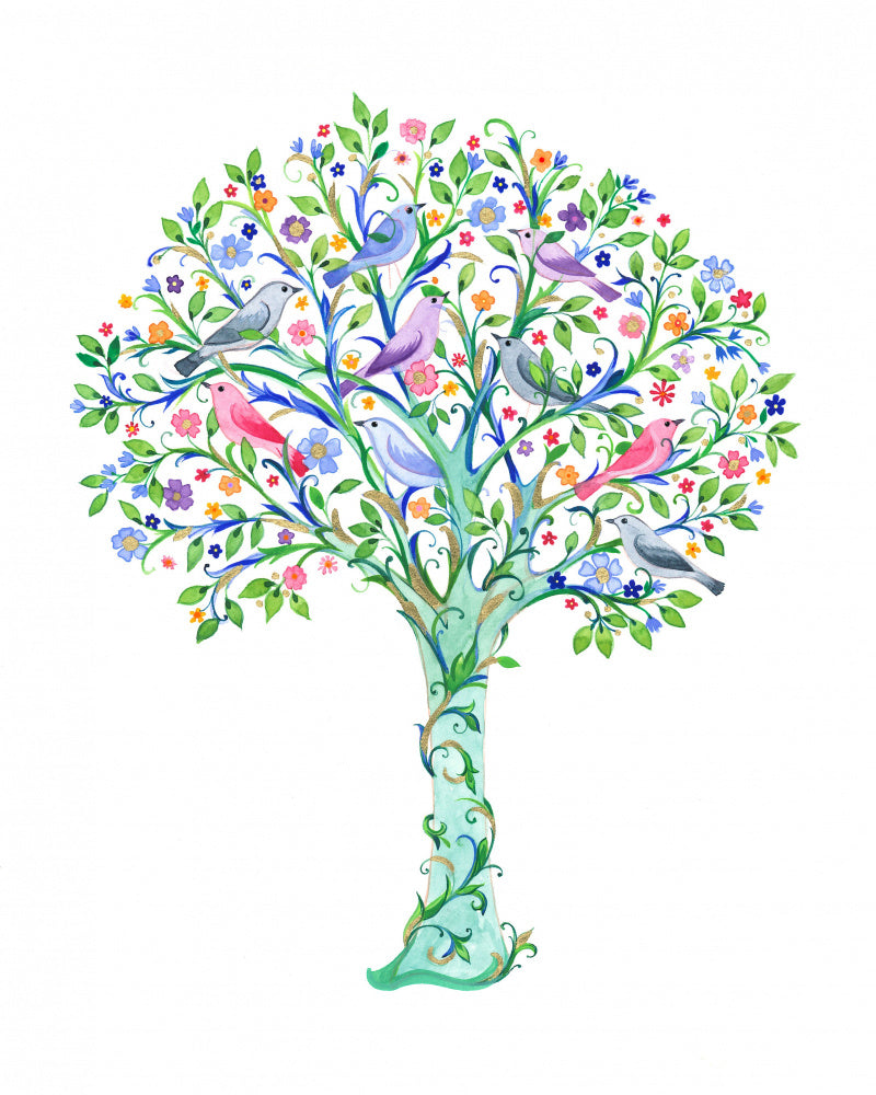 Enchanted Birds Tree | Canvas