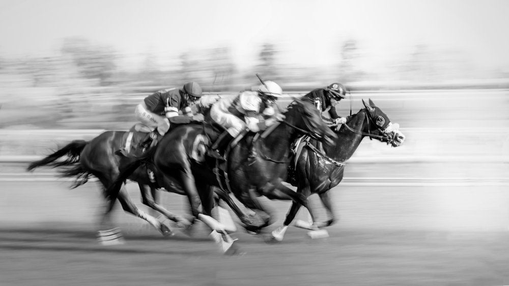 Galloping Racehorses | Poster