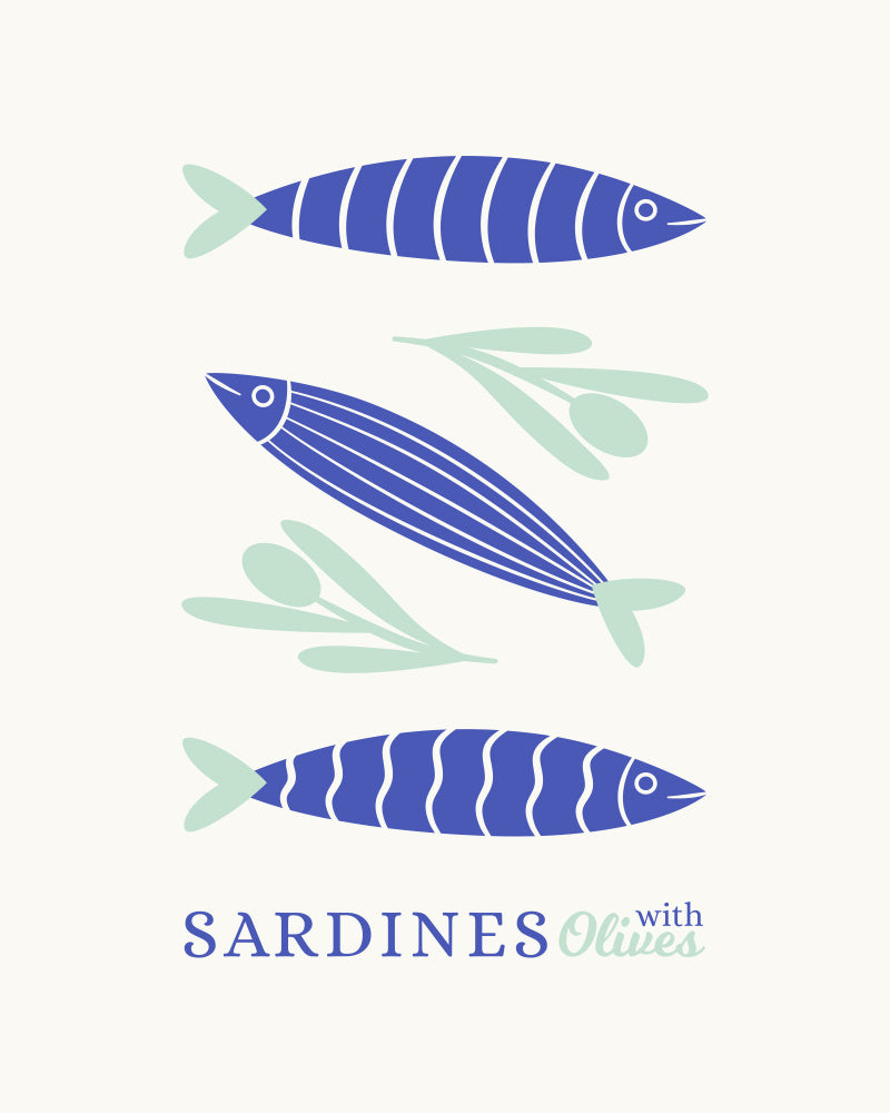 Sardines and Olives | Canvas