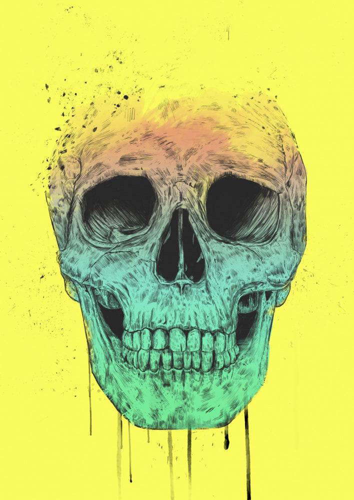 Vibrant Gradient Skull | Poster