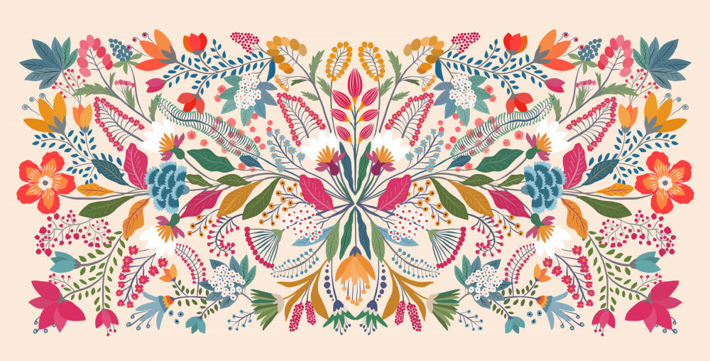 Vibrant Folk Floral | Poster