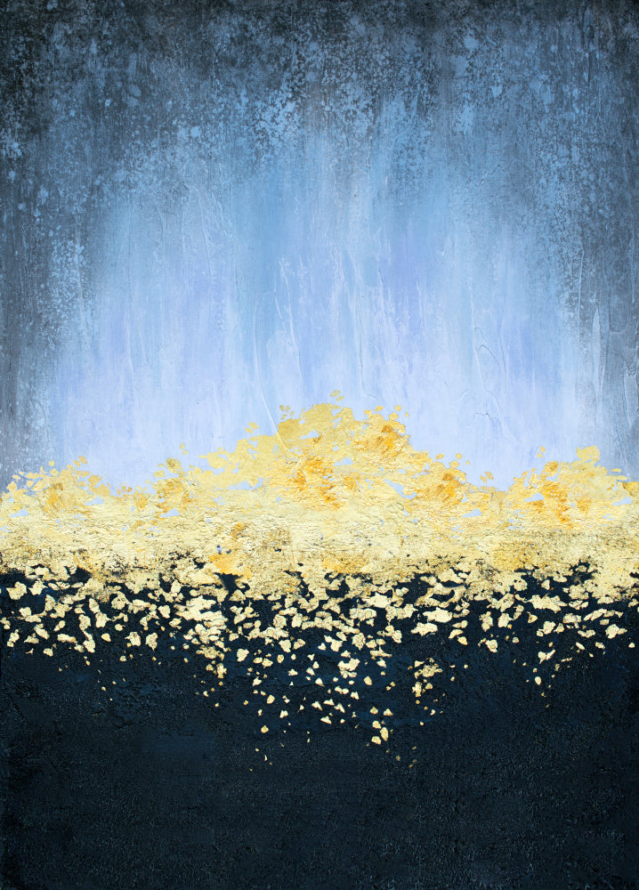 Golden Horizon Abstract | Canvas