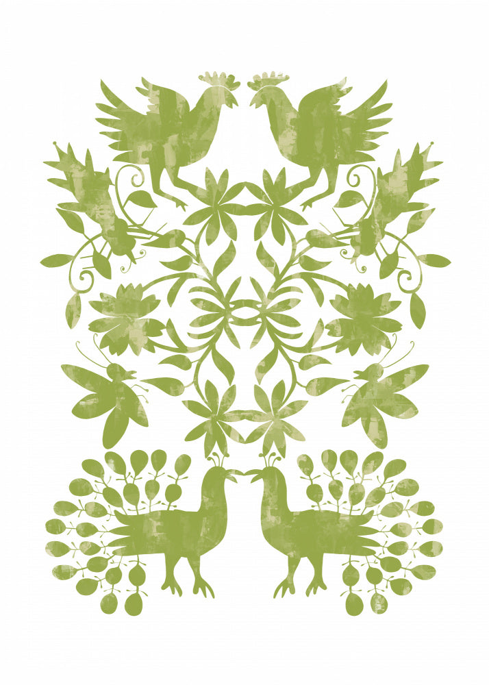 Green Botanical Symmetry | Poster