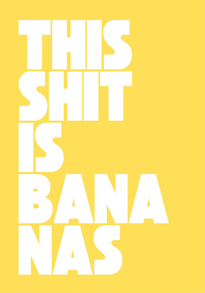 Funny Bananas Quote | Canvas