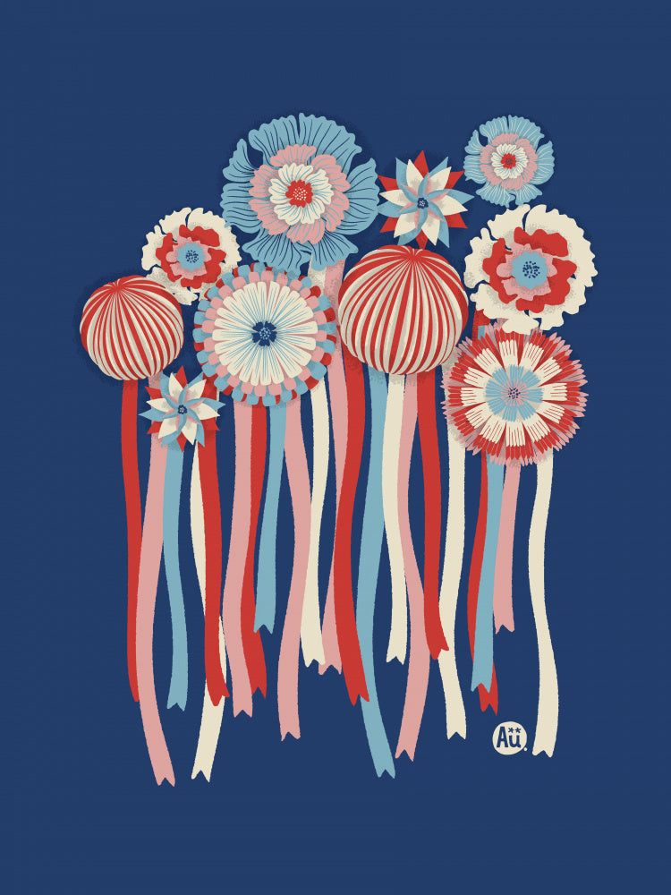 Patriotic Rosette Ribbons | Poster