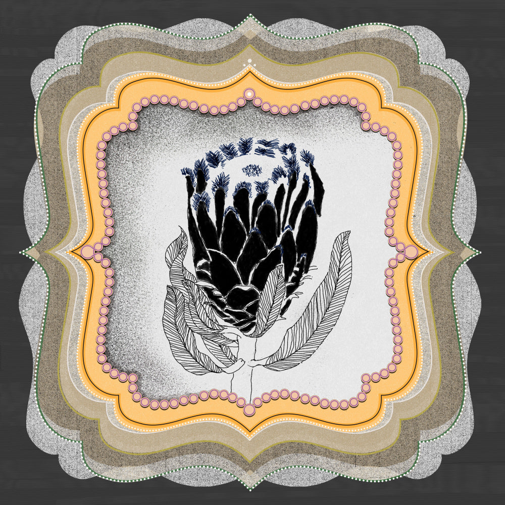 Elegant Protea Illustration | Canvas