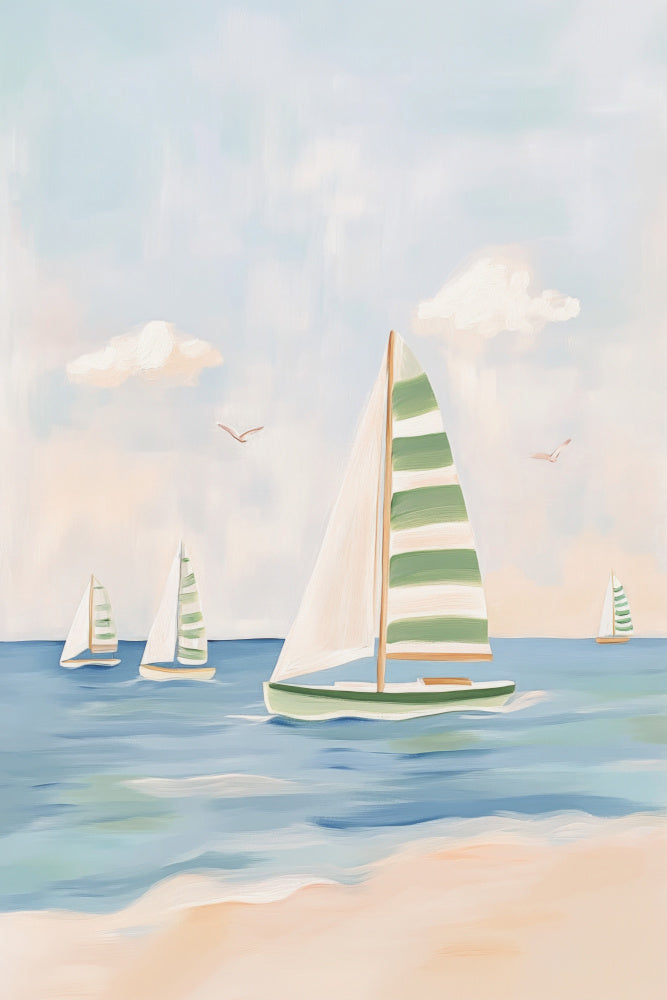 Summer Sailboat Serenity | Poster