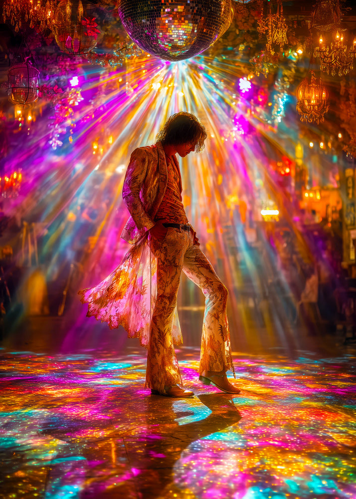 Vibrant Disco Groove | Canvas
