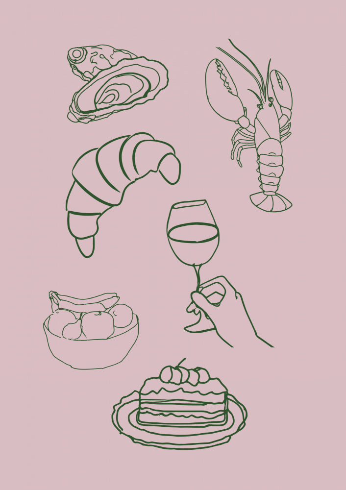 Gourmet Delight Icons | Poster
