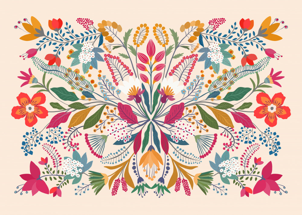 Vibrant Garden Tapestry | Poster