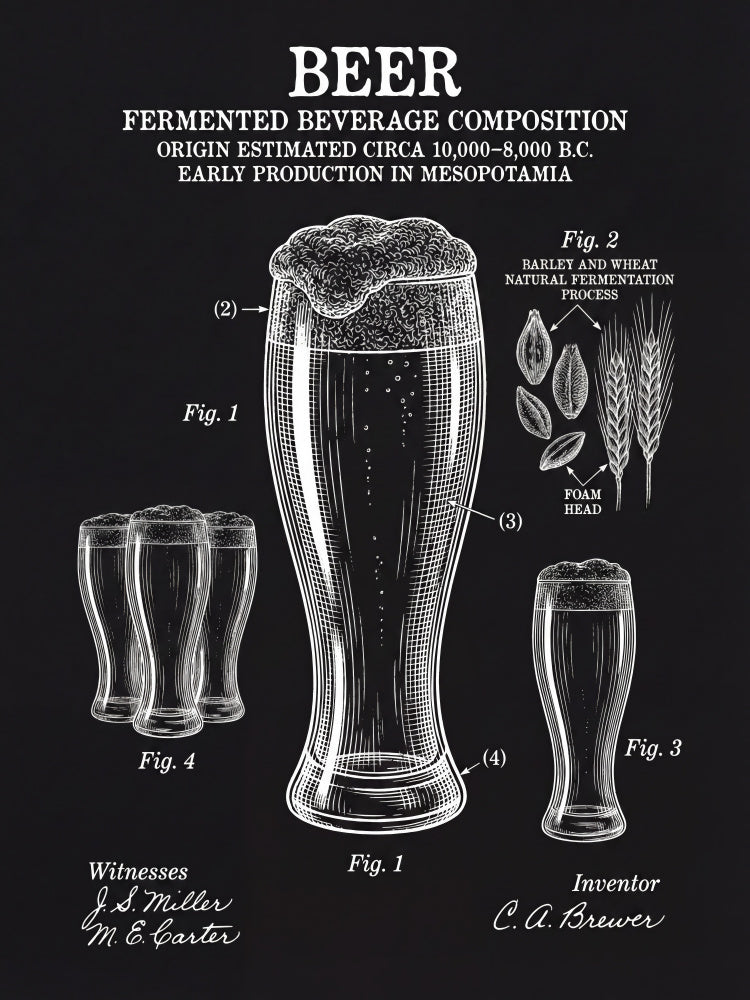 Historic Beer Patent | Canvas