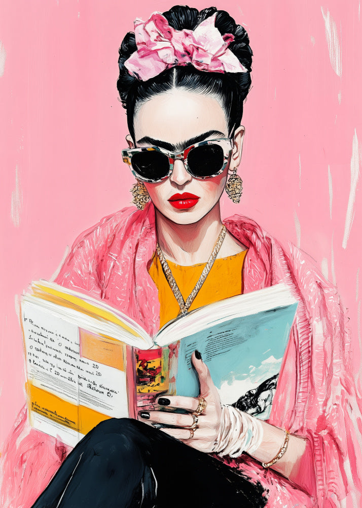 Fashionable Book Lover | Canvas