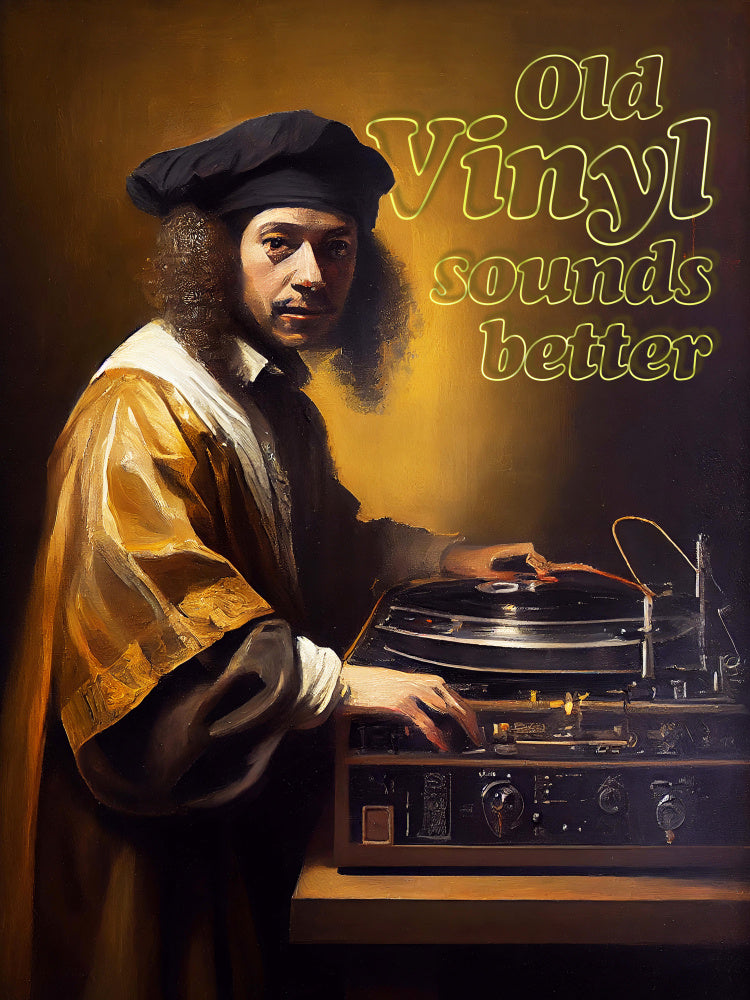 Old Vinyl Sounds Better | Poster