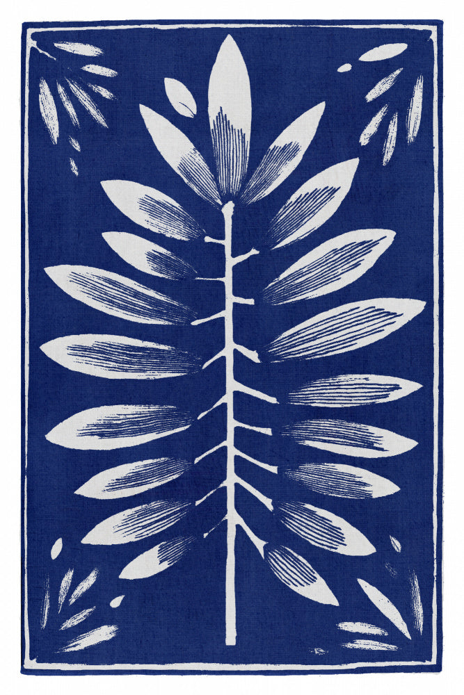 Stylized Blue Foliage | Canvas
