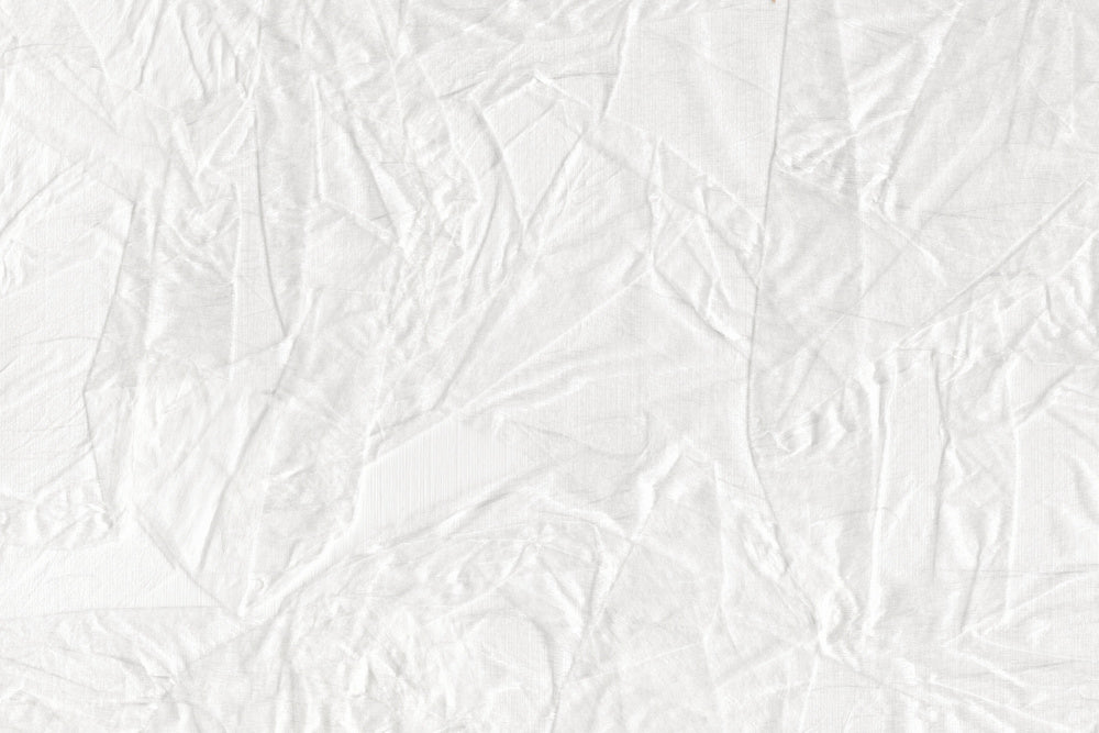 White Canvas Resembling Crumpled Paper | Poster