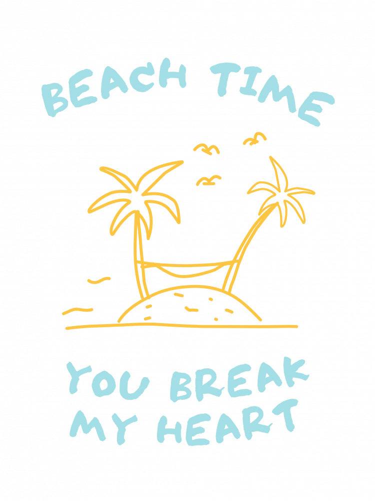 Beach Time Island Heart | Poster