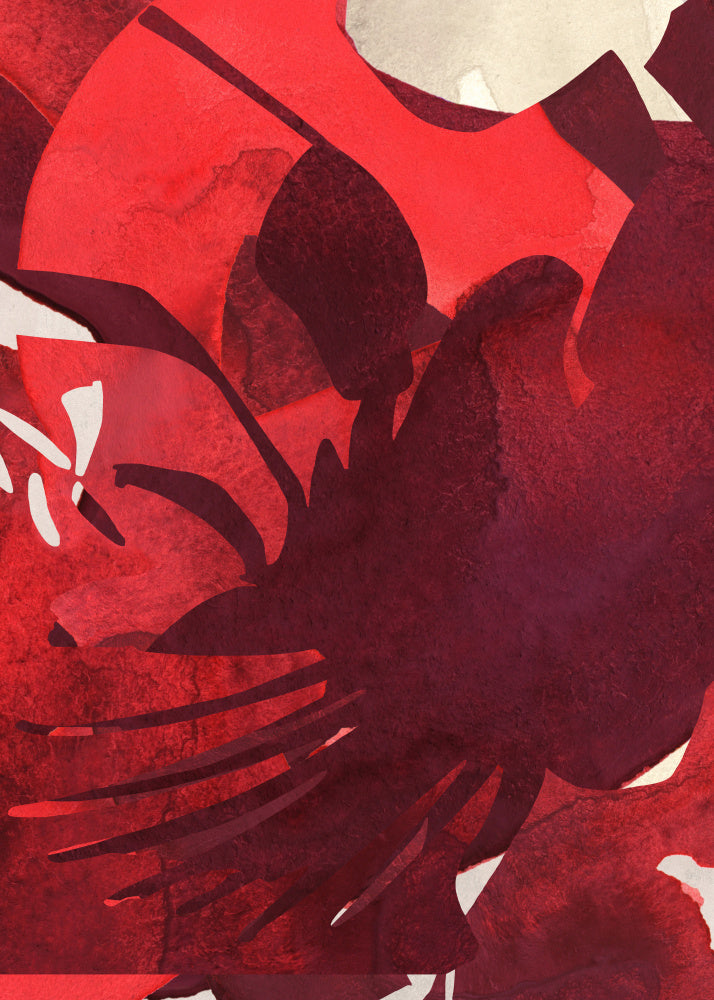 Vibrant Crimson Petals | Poster