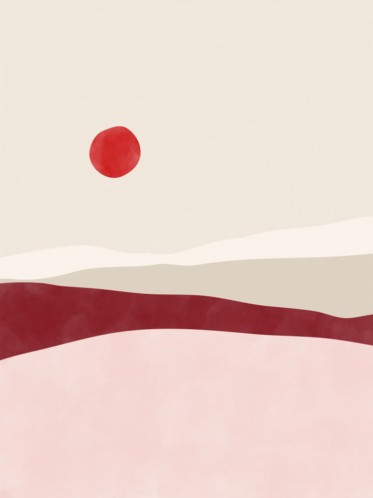 Minimalist Desert Sun | Canvas