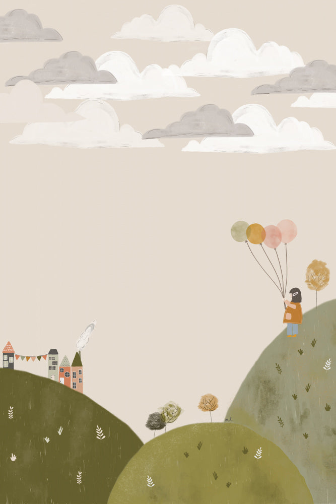 Dreamy Balloon Girl | Poster