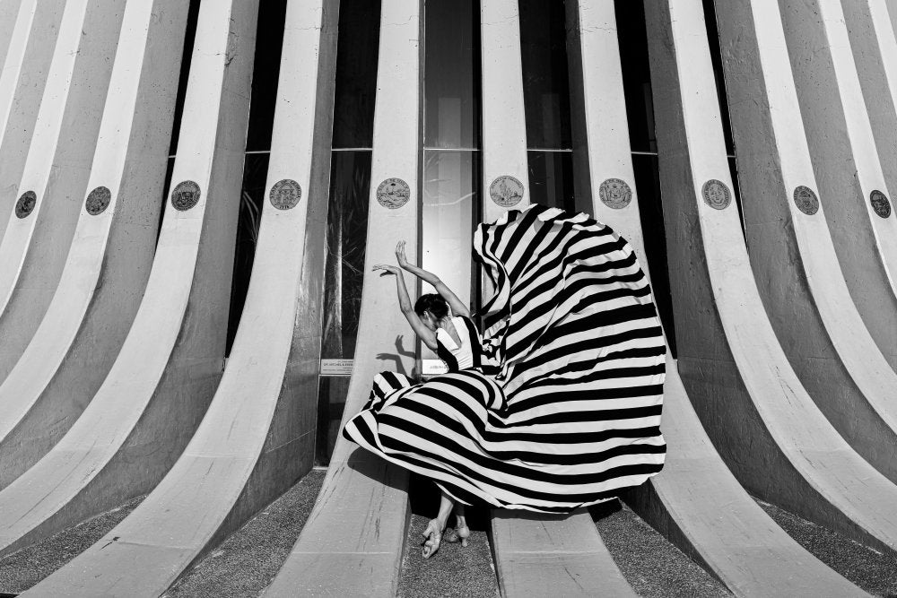 Graceful Striped Dancer | Poster