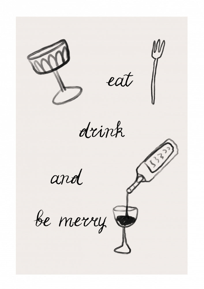 Eatdrinkandbemerryno01 | Canvas
