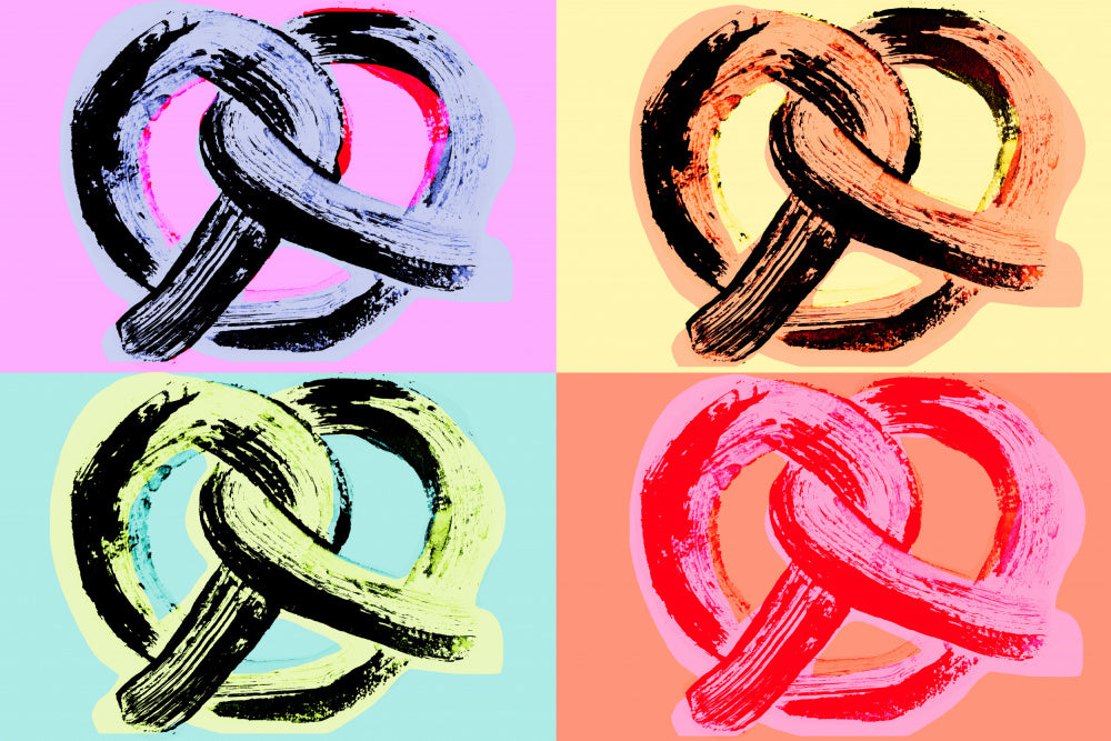Colorful Pop Art Pretzels | Canvas