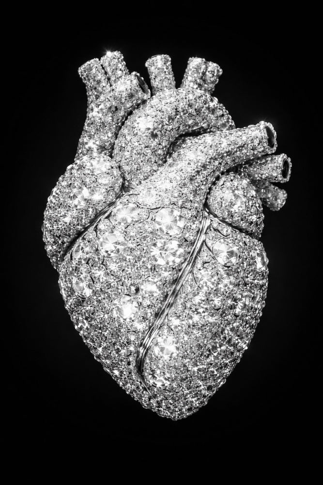 Sparkling Diamond Heart | Canvas