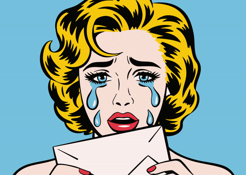 Crying Pop Art Woman | Canvas