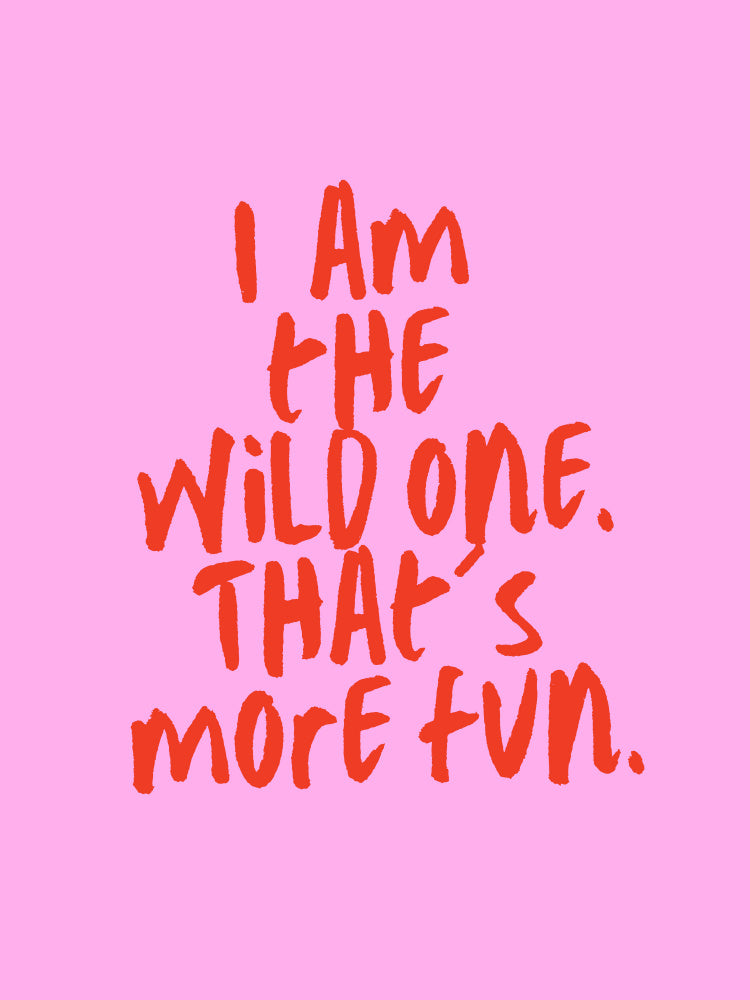 Wild One Fun Quote | Canvas