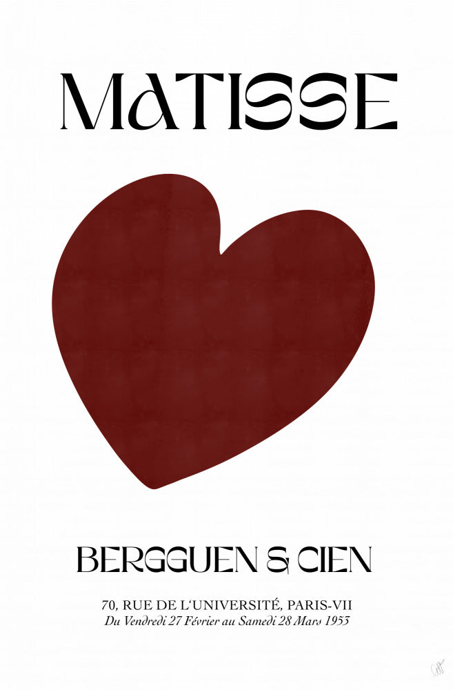 Red Heart Abstract | Poster