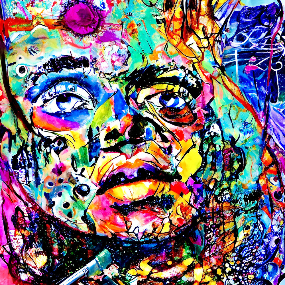 Colorful Abstract Face | Poster