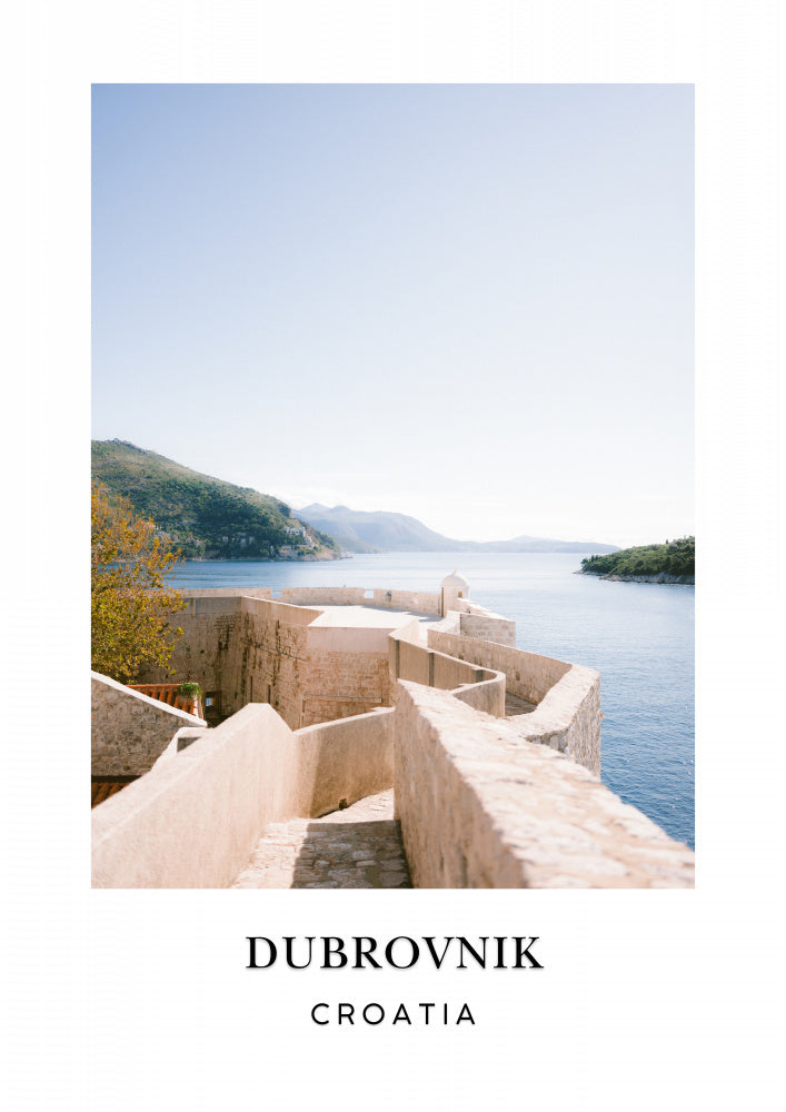 Wall of Dubrovnik Croatia Travel poster | Canvas