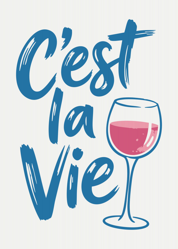 C'est la Vie Wine | Poster