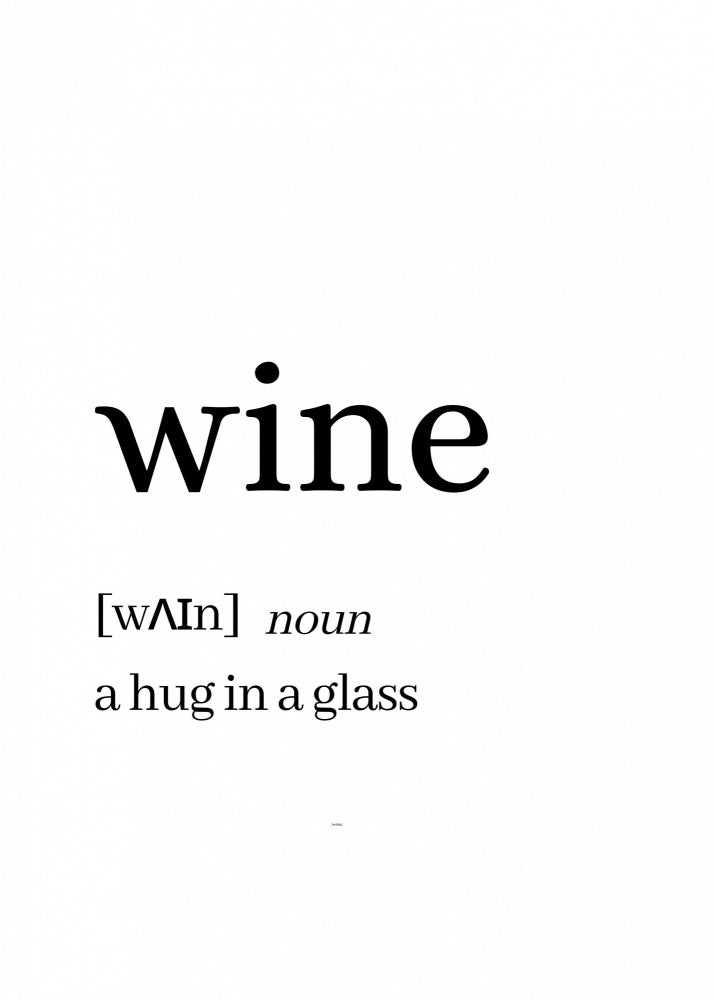 Wine Hug In A Glass | Canvas
