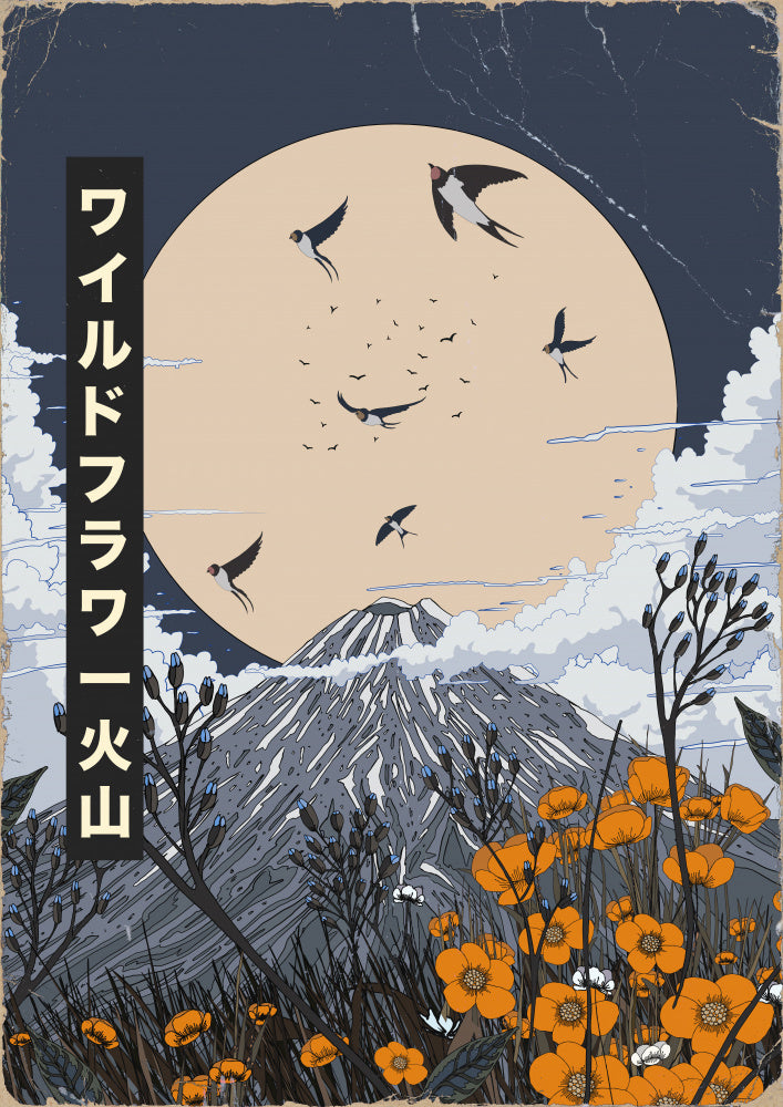 Wildflower Fuji Moon | Canvas
