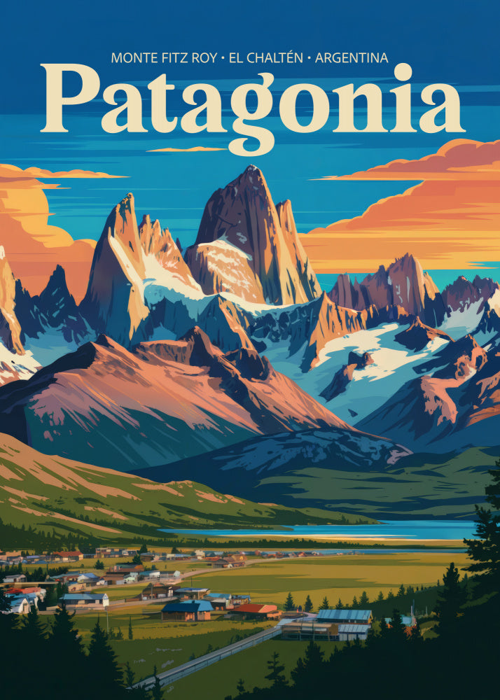 El Chaltén Valley Glow | Poster