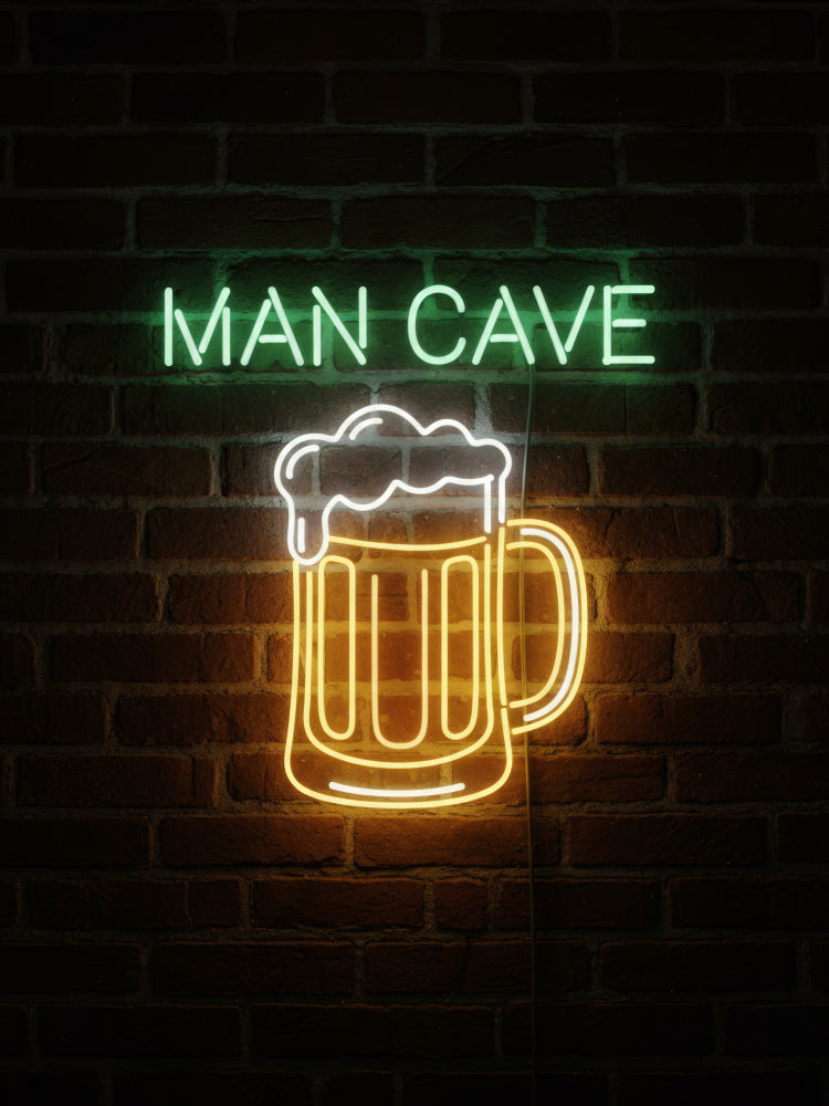 Man Cave Neon Beer Mug | Canvas