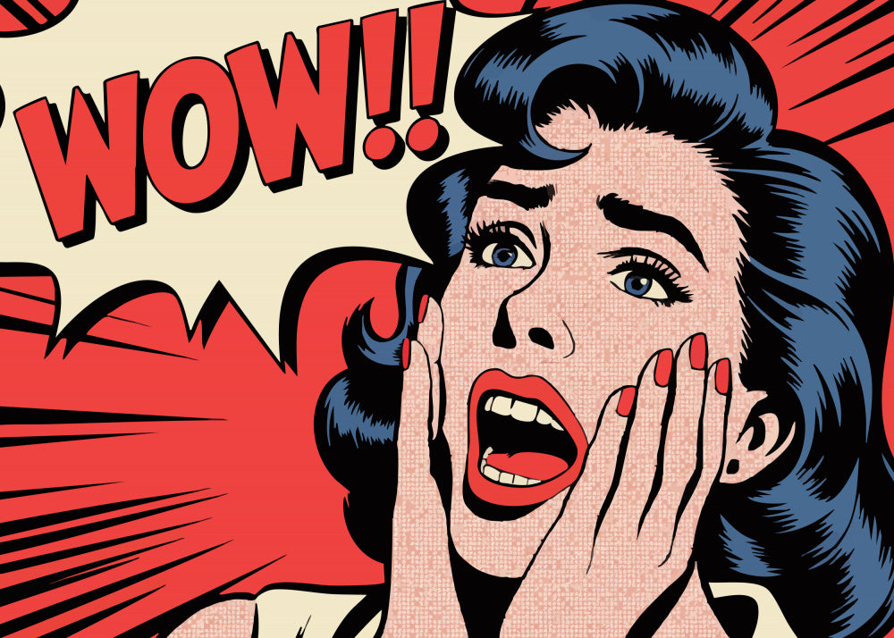 Wow Pop Art Reaction | Poster