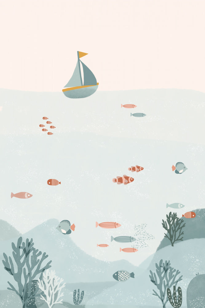 Whimsical Ocean Life | Canvas