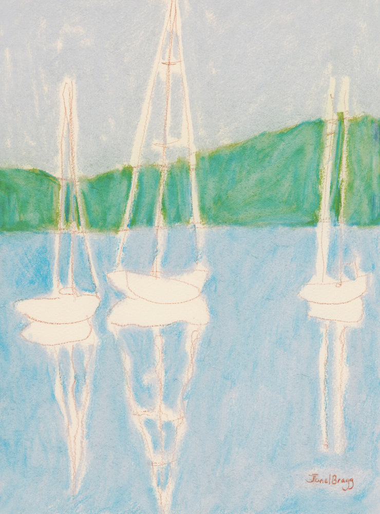 Calm Sailboat Reflections | Poster