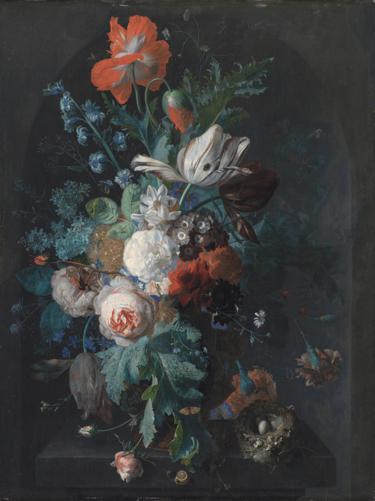 Vase With Flowers By Jan Van Huysum | Canvas