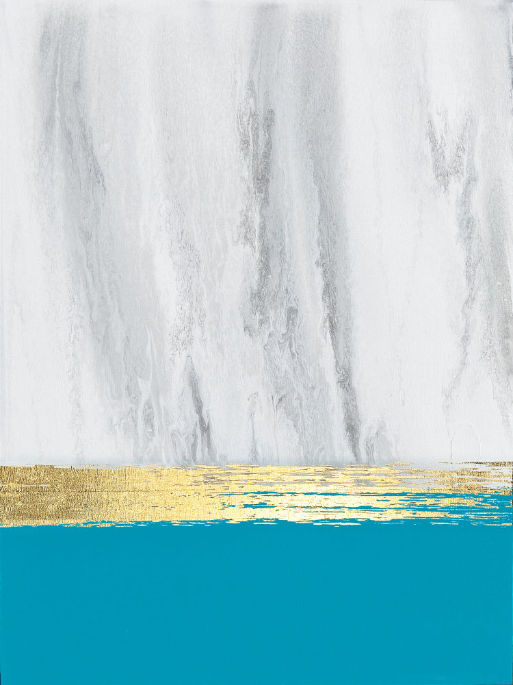 Teal Gold Horizon | Poster