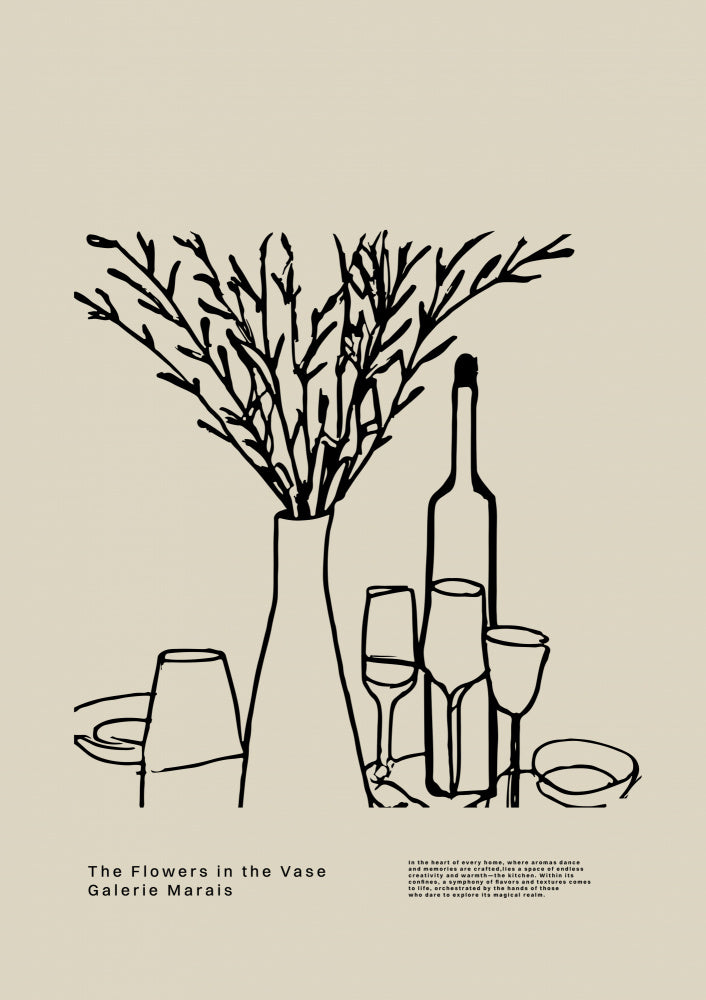 Vase and Glasses | Poster