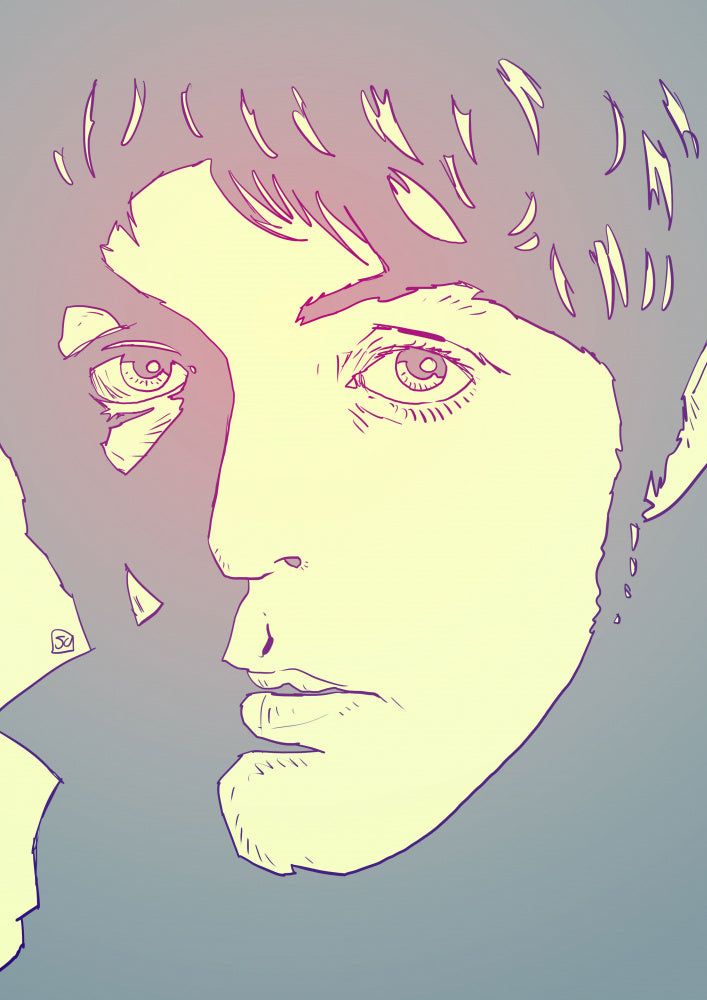 Youthful Gaze Portrait | Canvas