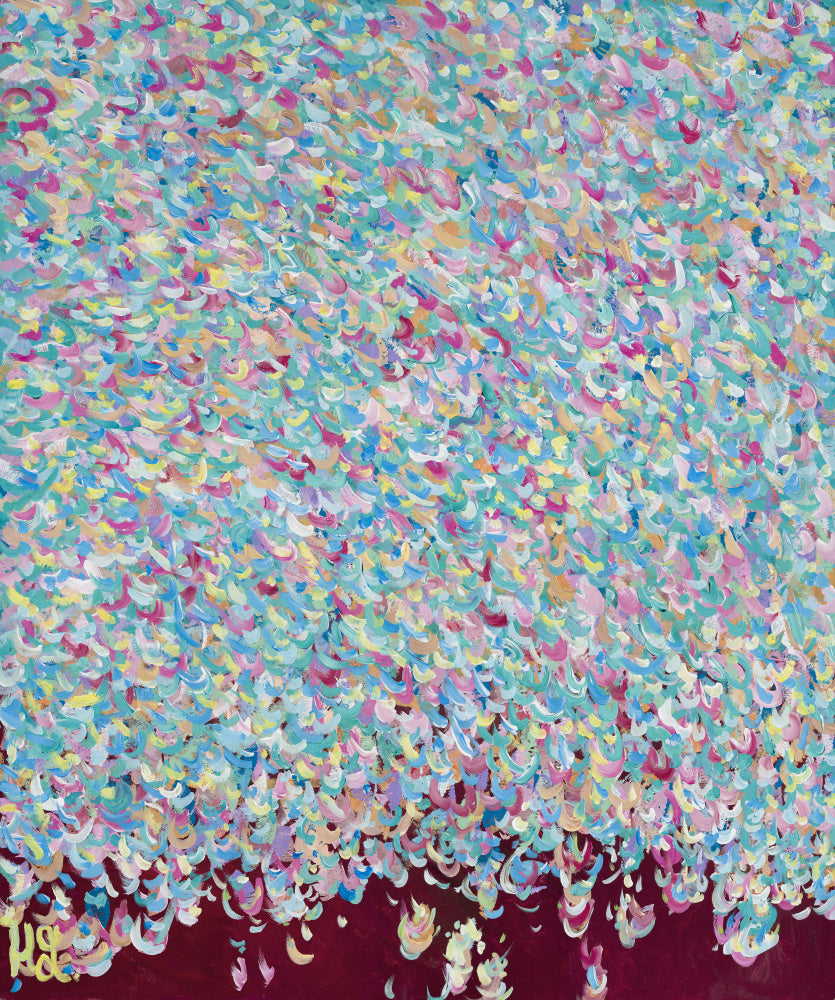 Joyful Petal Shower | Canvas