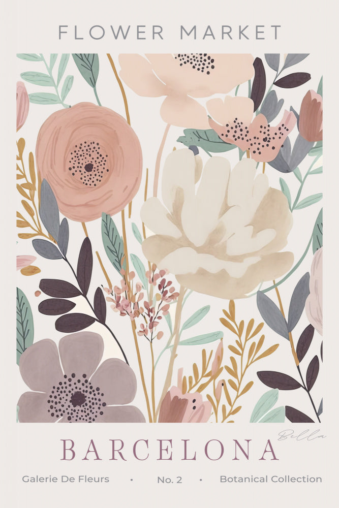 Barcelona Flower Market | Poster